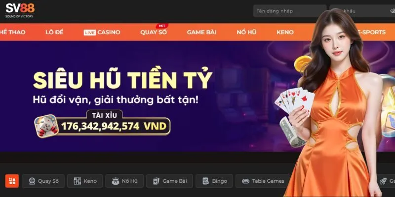 SV88 - Điểm Cược An Toàn, Tỷ Lệ Thưởng Cao Cực Minh Bạch